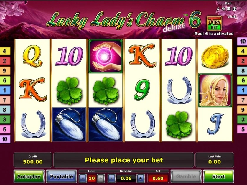 Lucky Lady's Charm deluxe simbolos